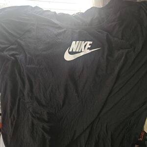 Nike Black Tee with White Logo